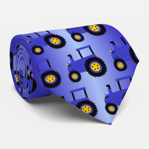 Blue Tractor Design Tie