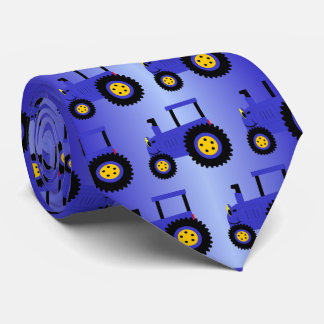 Blue Tractor Design Tie