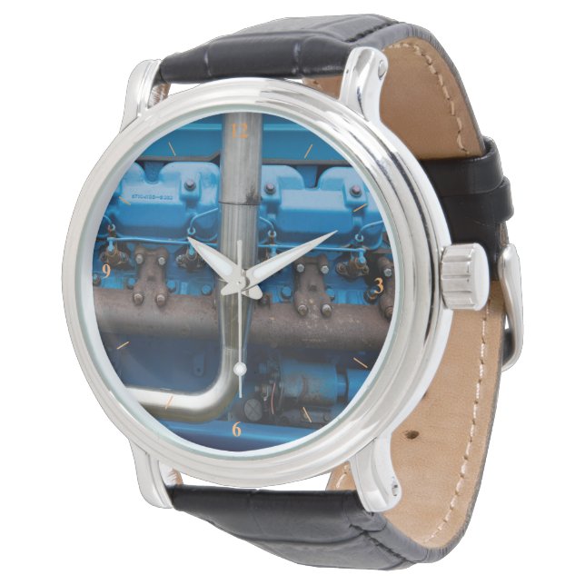 Blue Tractor Motor Watch (Angled)