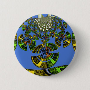 Blue tradition 6 cm round badge