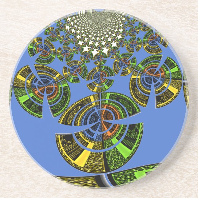 Blue tradition coaster (Front)