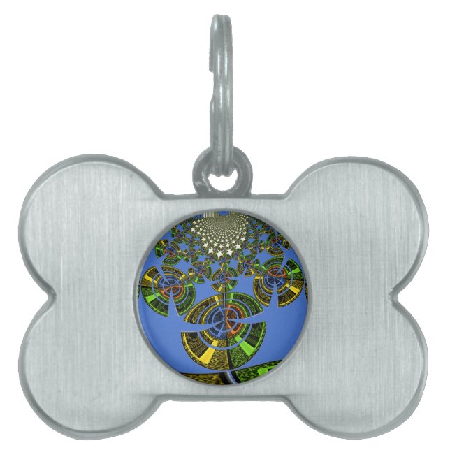 Blue tradition pet ID tag (Front)