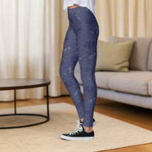 Blue Traditional Japanese Wave Seigaiha Pattern