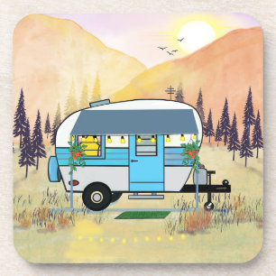 Blue Trailer Coaster