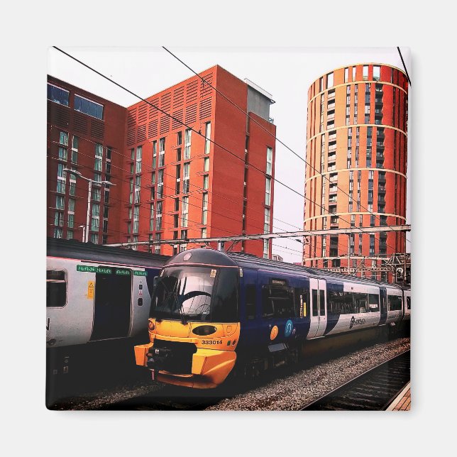 Blue train , at Leeds Magnet (Front)