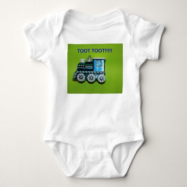 Blue Train, Infant Sleeper Creeper!!!! Baby Bodysuit (Front)