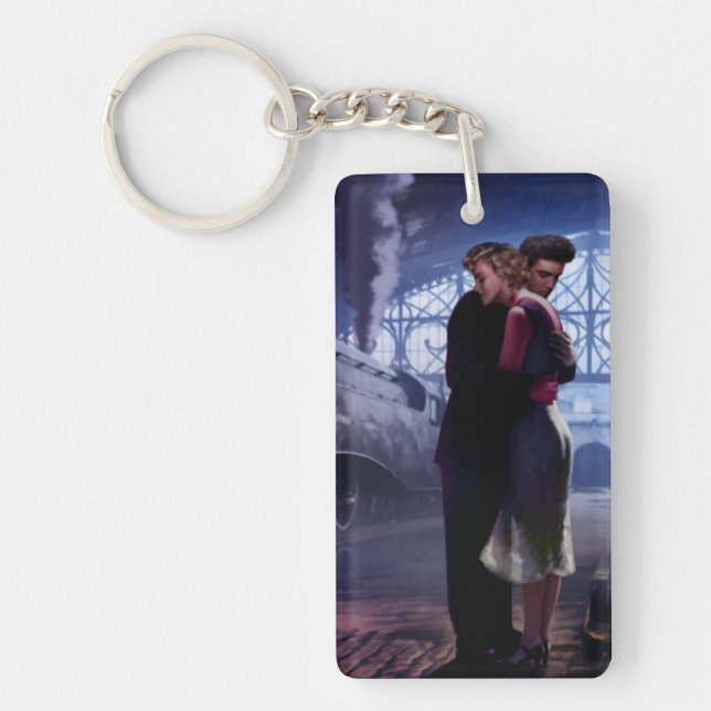 Blue Train Key Ring (Front)