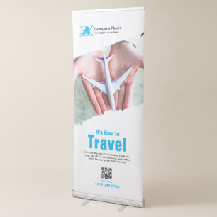 Blue Travel Agency Retractable Banner