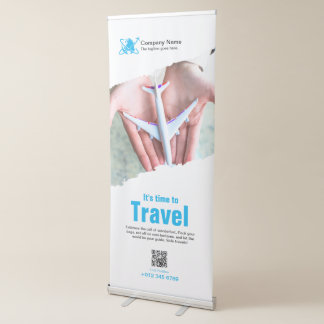 Blue Travel Agency Retractable Banner