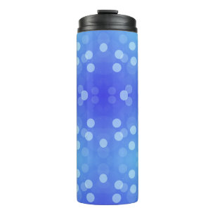 Blue travel mug with a black lid 