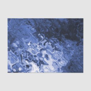 Blue Tree Abstract Gift Tissue Paper