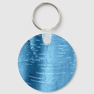 Blue Tree Bark Key Ring