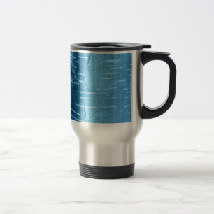 Blue Tree Bark Travel Mug