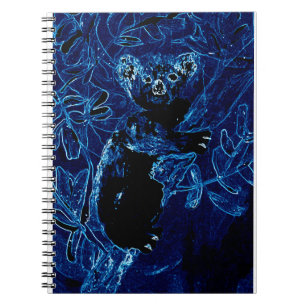 Blue Tree Koala Bear Notebook