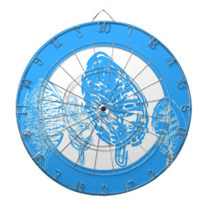 Blue tree (leaves) dartboard