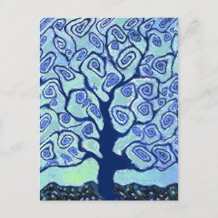 Blue Tree Postcard