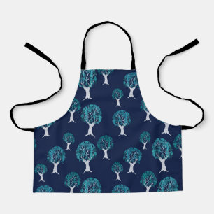 Blue Trees Apron