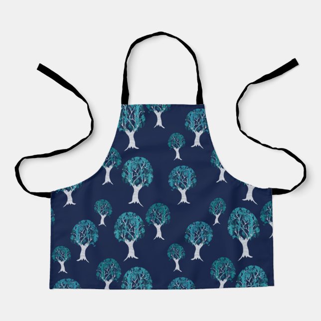 Blue Trees Apron (Front)