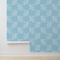Blue Trellis Botanical pattern