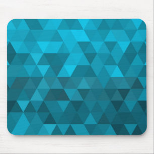 blue triangle background abstract pattern low poly mouse mat