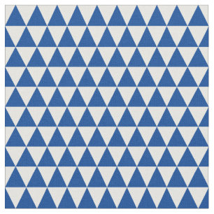 Blue Triangle Pattern Fabric
