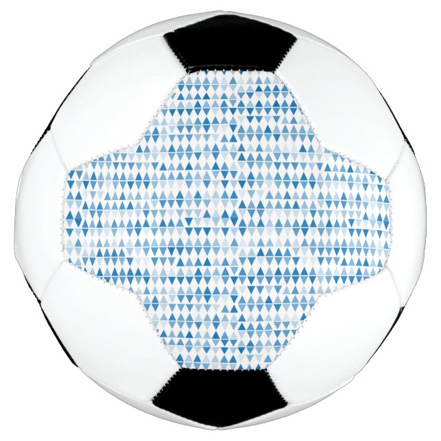 Blue triangle pattern football (Front)