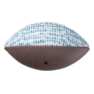 Blue Triangle Pattern Football – Modern Geometric American Football