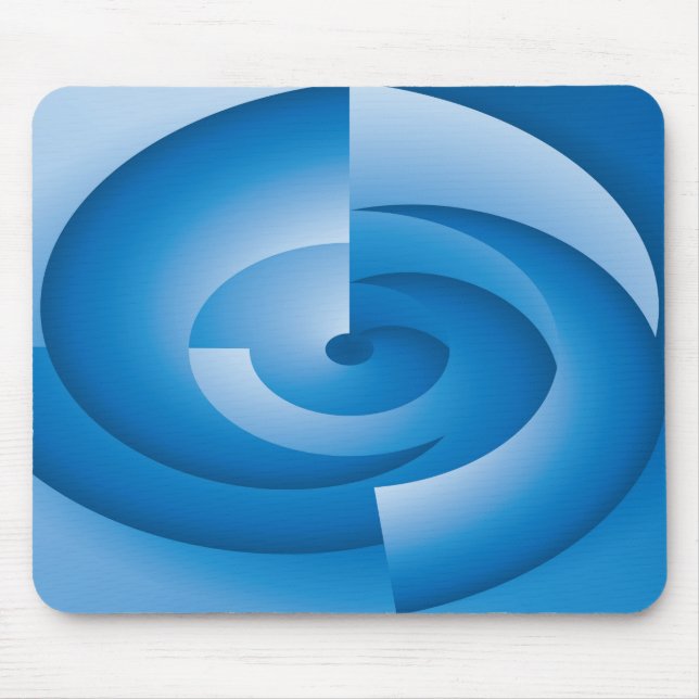 Blue triangles rotating mouse mat (Front)