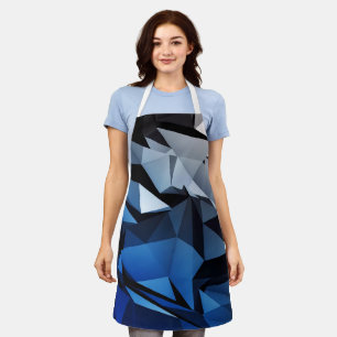 Blue Triangular Mirage Apron