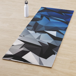 Blue Triangular Mirage Yoga Mat