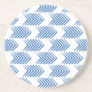 Blue Tribal Arrow Pattern Coaster