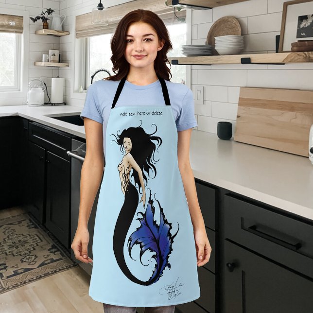 Blue Tribal Mermaid  Apron (Creator Uploaded)