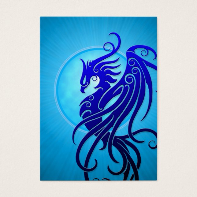 Blue Tribal Phoenix (Front)
