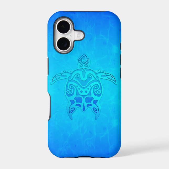 Blue Tribal Turtle (Back)
