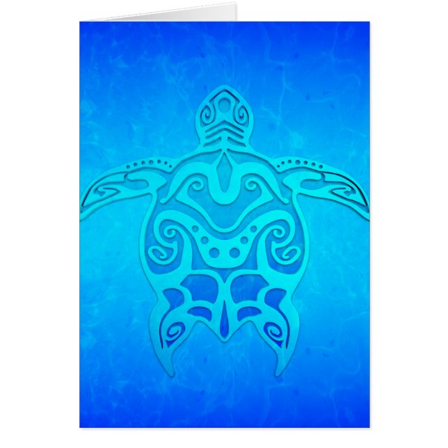 Blue Tribal Turtle (Front)
