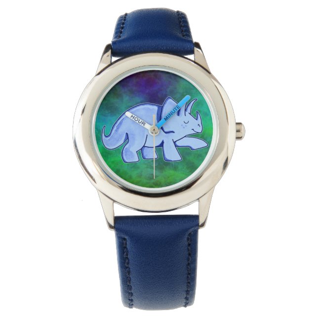 Blue Triceratops Watch (Front)