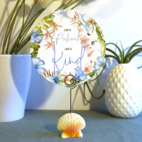 Blue Tropical Love is Patient Wedding Sign