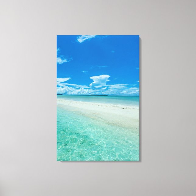 Blue tropical seascape, Palau Canvas Print (Front)