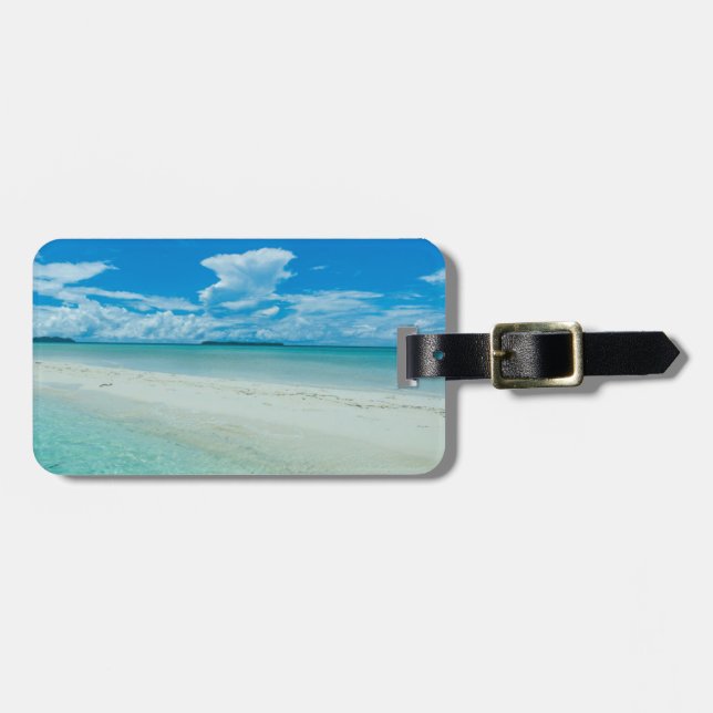 Blue tropical seascape, Palau Luggage Tag (Front Horizontal)
