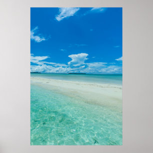Blue tropical seascape, Palau Poster