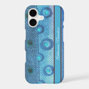 Blue Trout fish vintage watercolor pattern