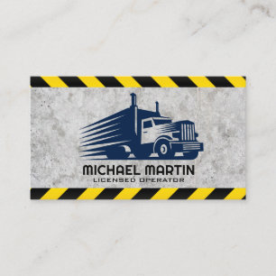 Blue Truck Big Rig Logo Business Card