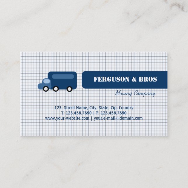 Blue Truck Business Card (Front)