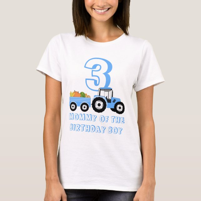 Blue Truck Farm Produce Mum Dad T-Shirt (Front)