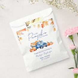 Blue Truck & Little Pumpkin on The Way Baby Shower Favour Bags