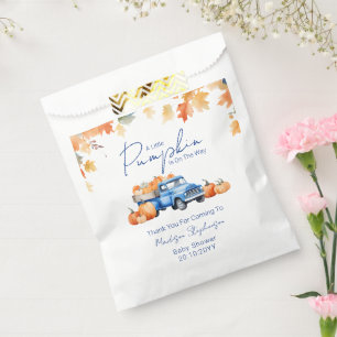 Blue Truck & Little Pumpkin on The Way Baby Shower Favour Bags