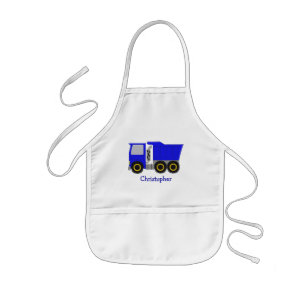 Blue Truck Personalised Kids Apron