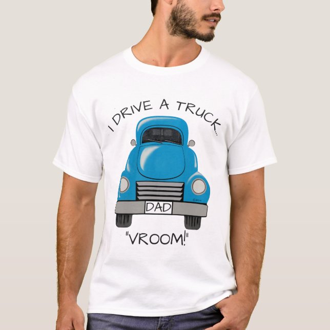 Blue Truck Personalised  Shirt (Front)