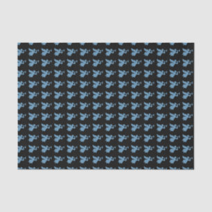 Blue Trumpet Knitted Angel Ugly Christmas Sweater Tissue Paper