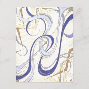 Blue Truth Customisable Postcard